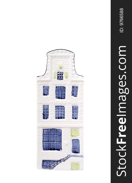 Porcelain model od traditional dutch houses. Porcelain model od traditional dutch houses