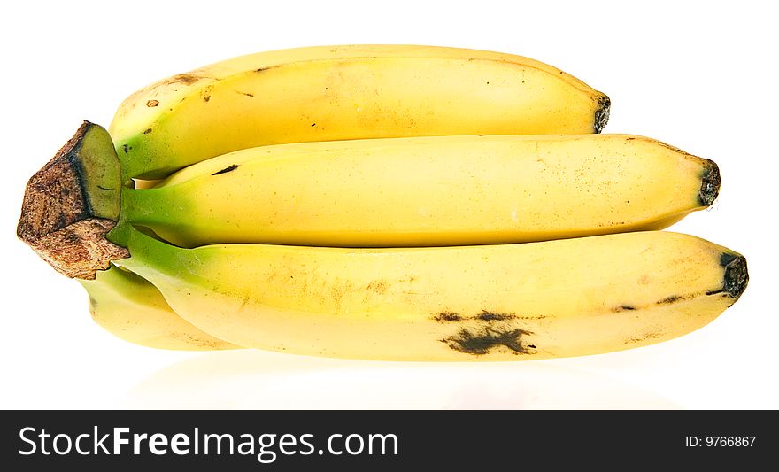 Bananas isolated on white background.