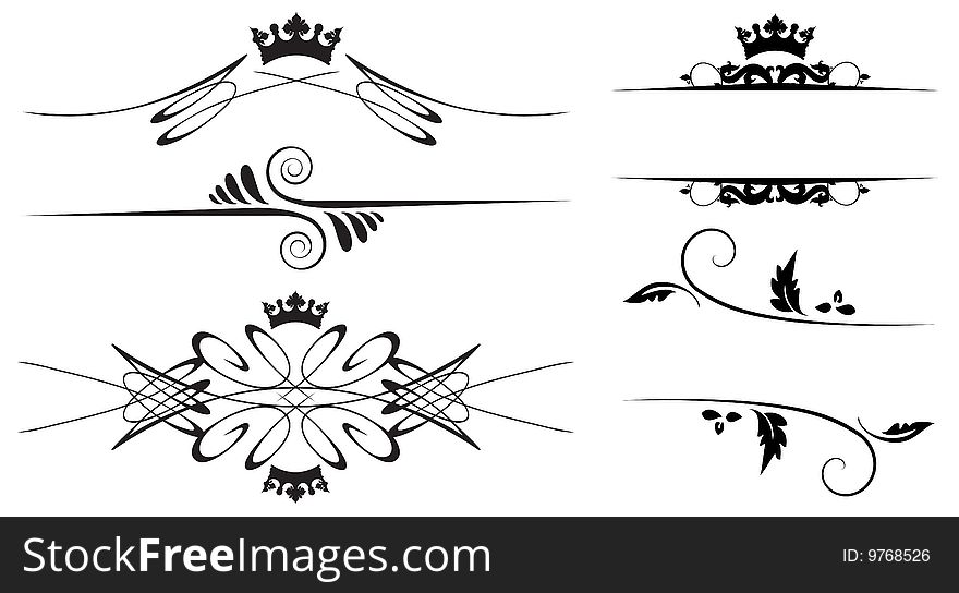 Floral banners with place for your text