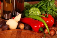 Green-stuff. Fresh Vegetables Royalty Free Stock Photography