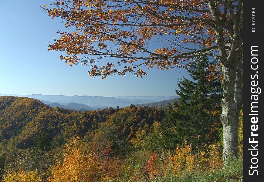 Panorama of Blue Ridge Mountains. Panorama of Blue Ridge Mountains