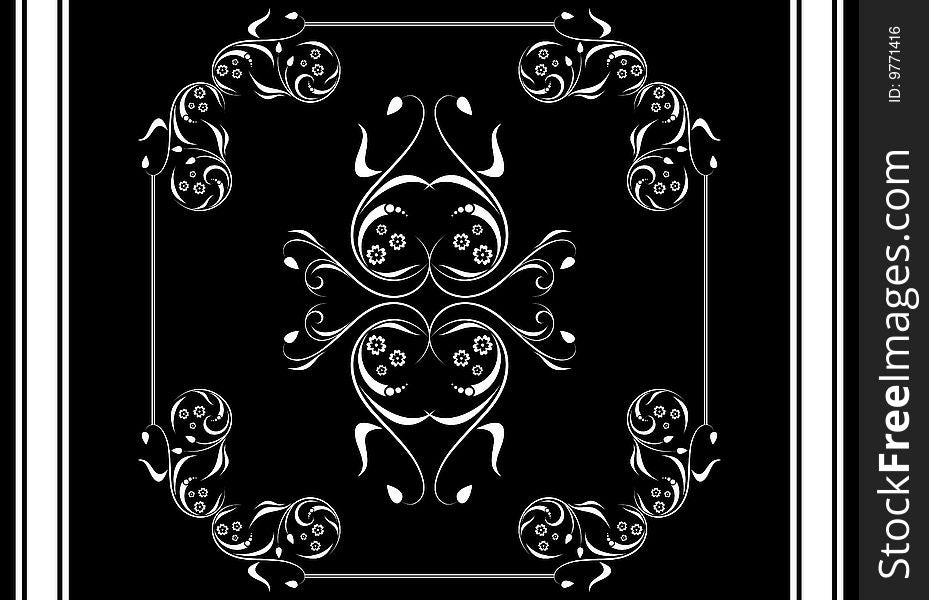 Black ornate background