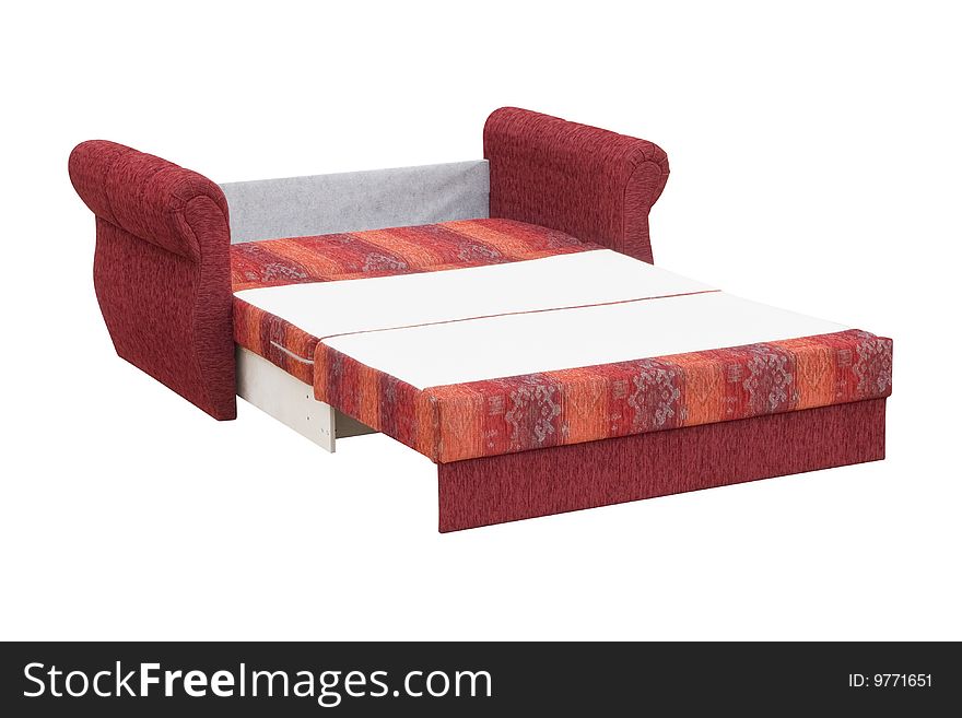 A sofa isolated on a white background with clipping path