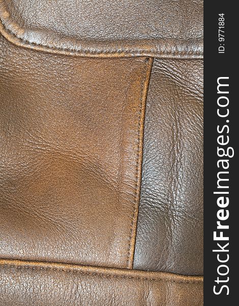 High resolution brown leather texture - very detailed and real...