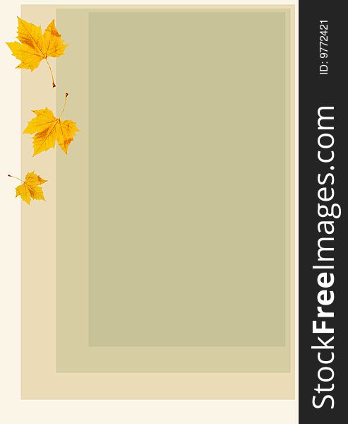 Fall time vector template frame. Fall time vector template frame.
