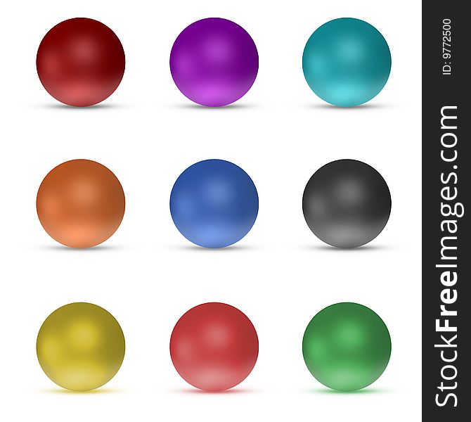 3d rendering of a rainbow sphere on a white surface