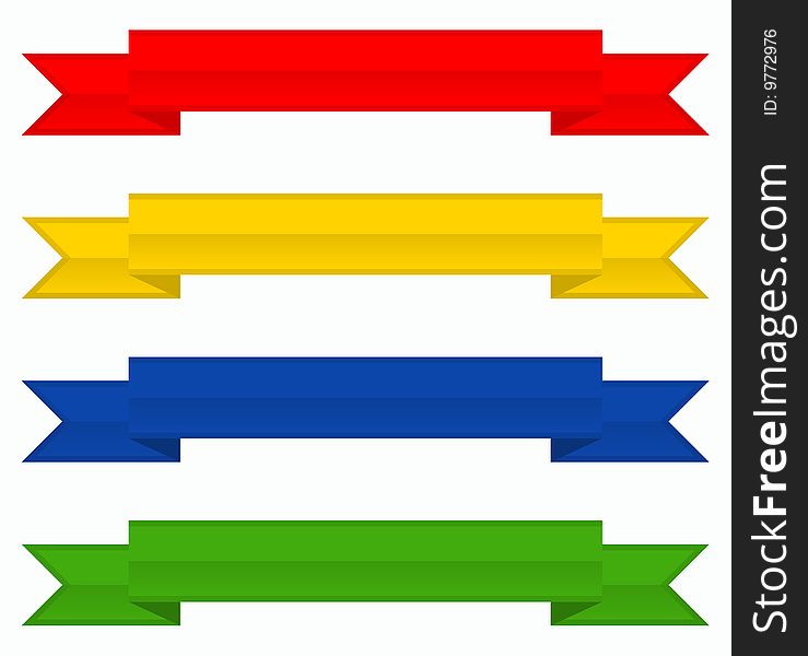 Vector colored banners for your use.