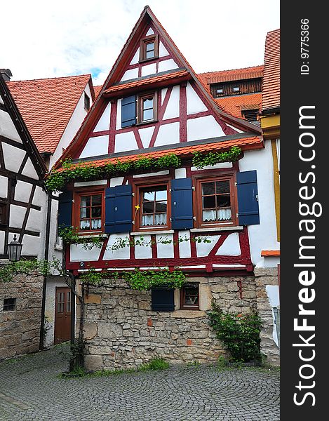 OId timbered house, south-west Germany. OId timbered house, south-west Germany