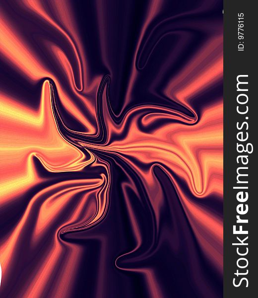 Abstract colored swirling background in many warm colors. Abstract colored swirling background in many warm colors