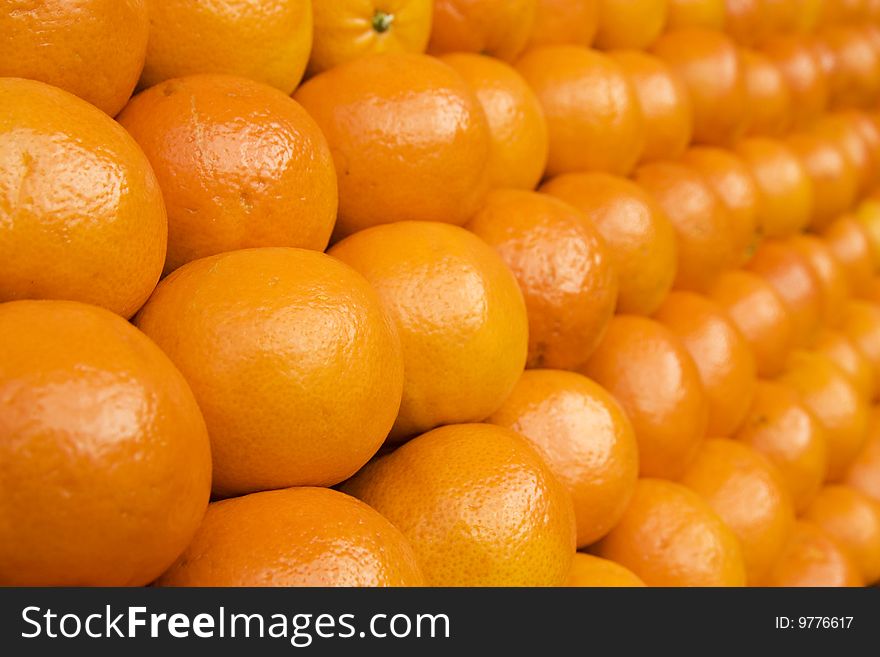 Oranges on the market in Zagreb