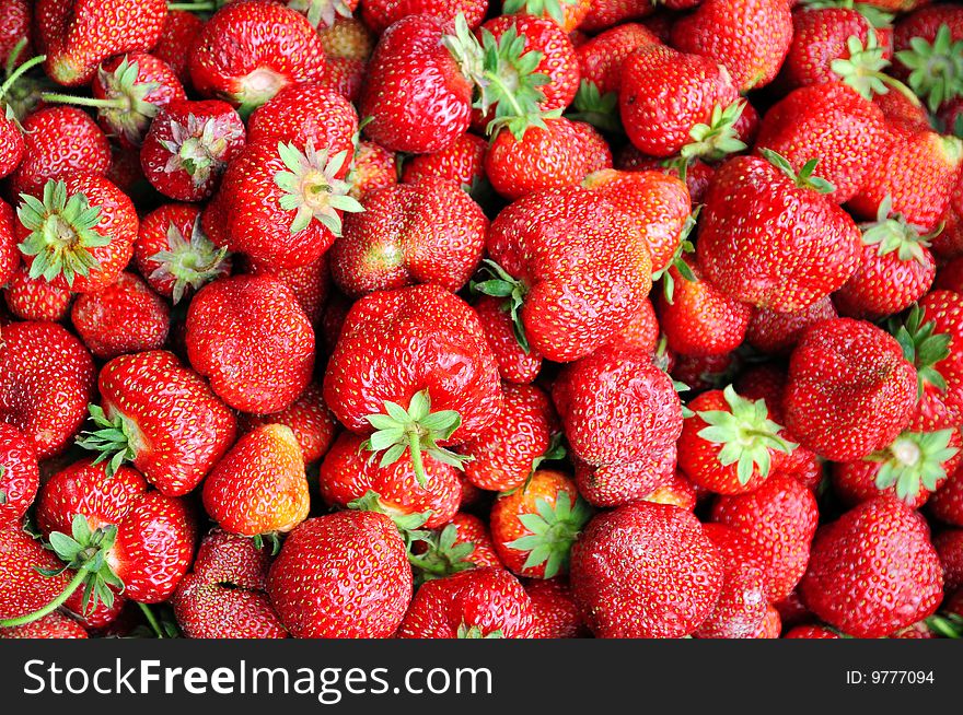 A fresh strawberry background image