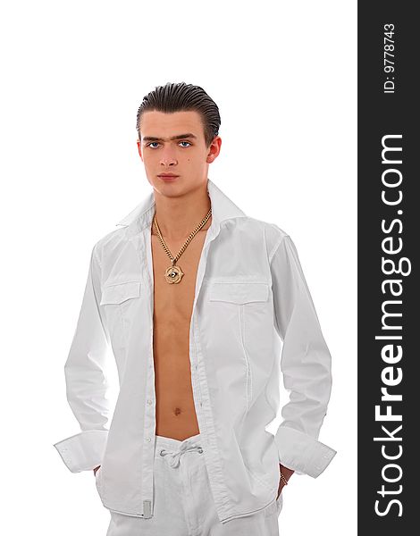 Young man-fashion model