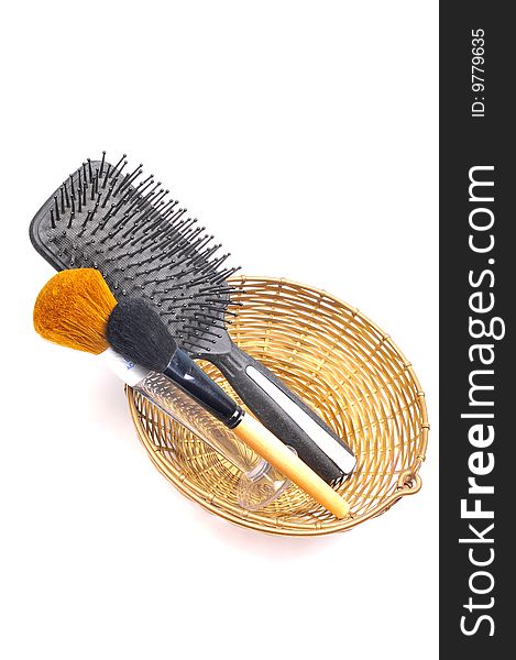 Makeup Brushes And Comb