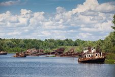 Blasted Rusty Boats Stock Image Blasted Rusty Boats Stock Image