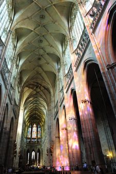 In Side The Saint Vitus S Cathedral Stock Images