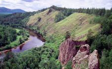 Wild Siberian River Royalty Free Stock Photo Wild Siberian River Royalty Free Stock Photo
