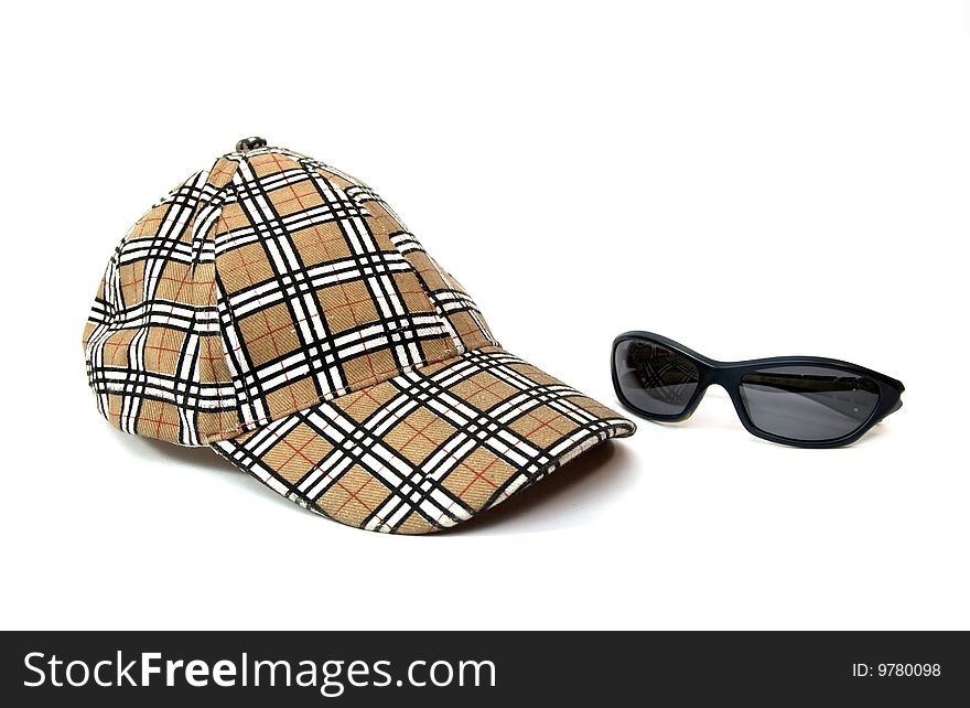 Sport cap with sunglasses