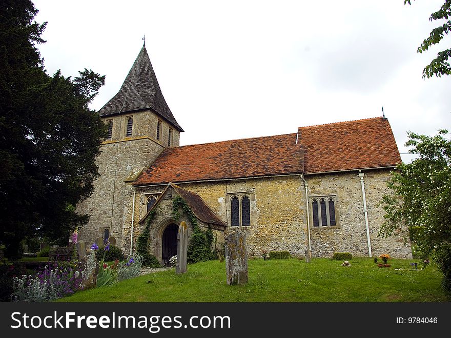 The Parish Church of St Martin of Tours in the village of Detling in Kent England. The Parish Church of St Martin of Tours in the village of Detling in Kent England.
