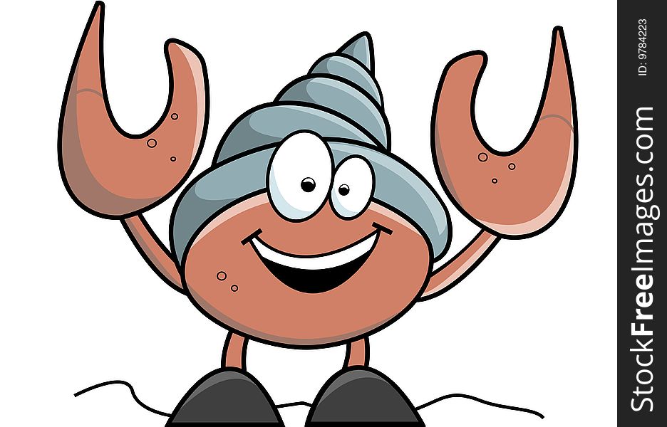 Clip art image of a crab