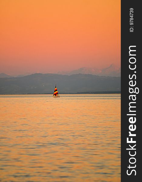 Sailboat On Lake Constance