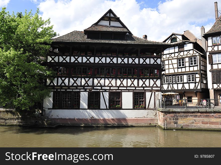 The old town of Strasbourg, France.