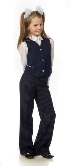 The Cherry Girl In A School Uniform Stock Images The Cherry Girl In A School Uniform Stock Images