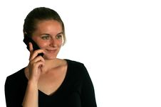 Girl On The Phone Royalty Free Stock Images