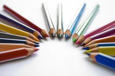 Set Of Colored Pencils Stock Images Set Of Colored Pencils Stock Images