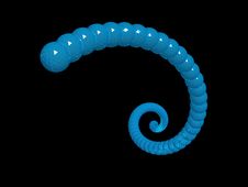 Blue Spiral Isolated Royalty Free Stock Image Blue Spiral Isolated Royalty Free Stock Image