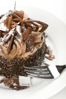 Miniature Chocolate Cake Stock Image