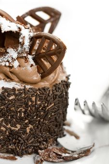 Miniature Chocolate Cake Stock Images