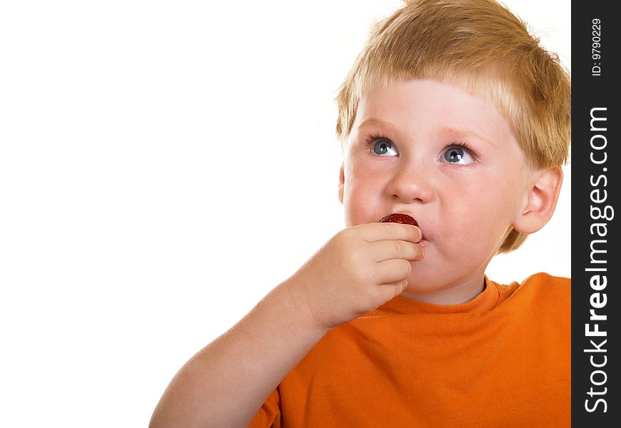 Portrait of the blond little boy on a background. Portrait of the blond little boy on a background