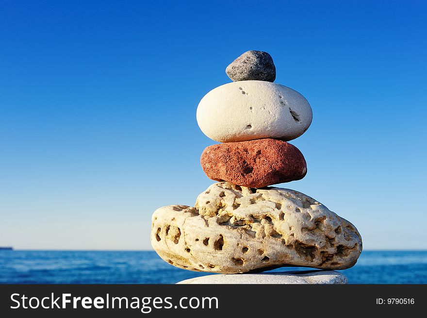 Some stones with different texture in stack. Some stones with different texture in stack