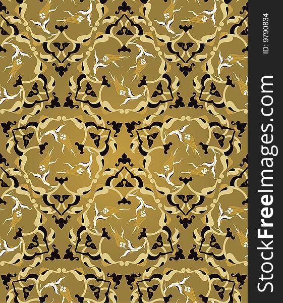 Traditional ottoman turkish seamless tile design