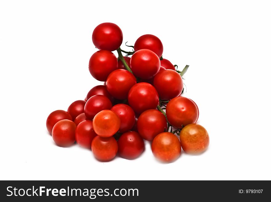Bunch of fresh coctail tomatoes. Bunch of fresh coctail tomatoes