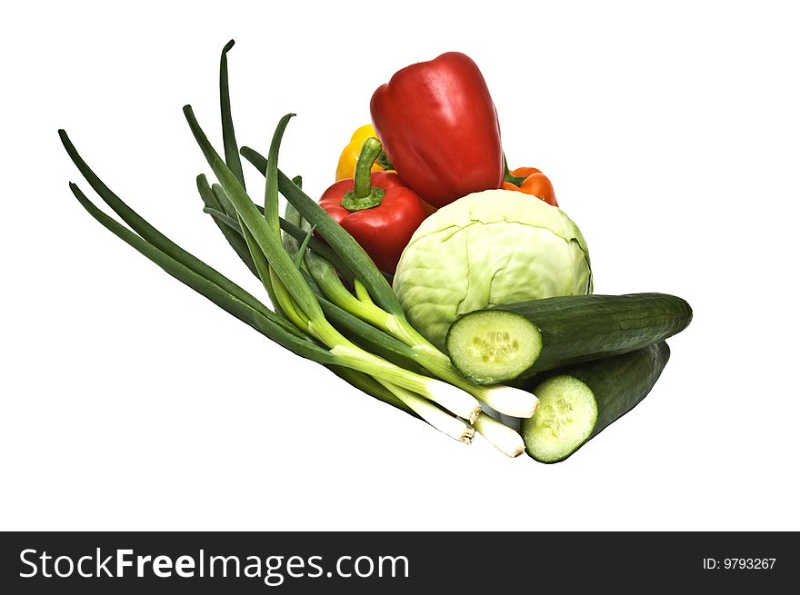 Photo of fresh vegetable mix