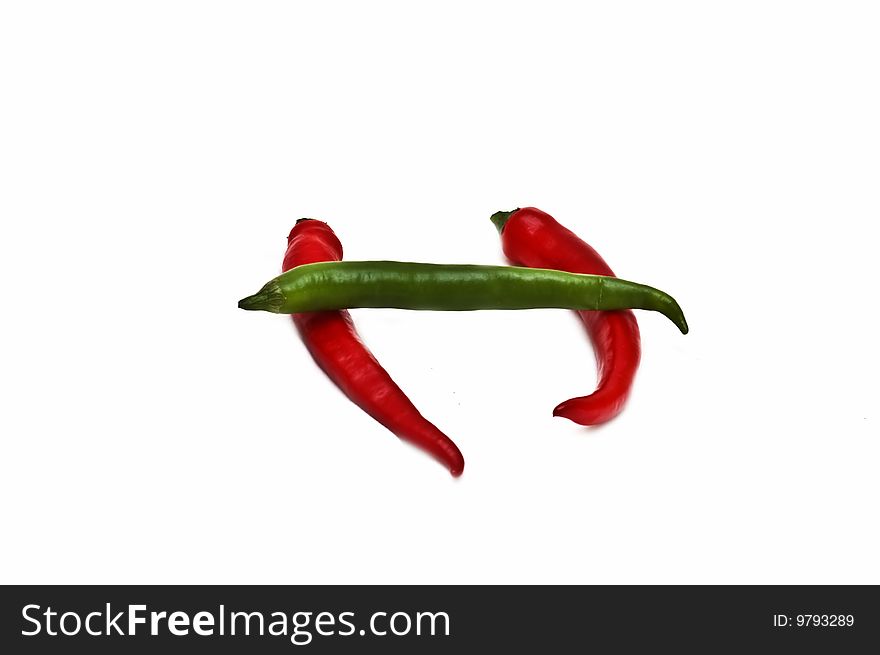 Photo of hot chili peppers. Photo of hot chili peppers