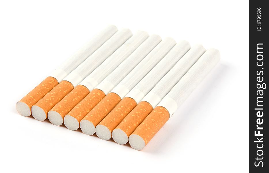 Row of cigarettes