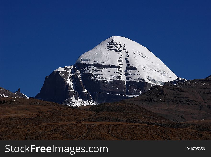 Holy Snow Mountains In Tibet