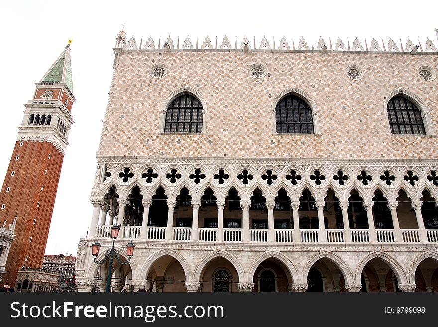 Piazza San Marco and The Doge's Palace in Venice, Italy