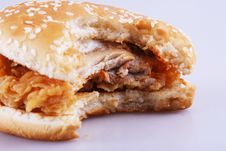 Bitten Burger Stock Photo Bitten Burger Stock Photo