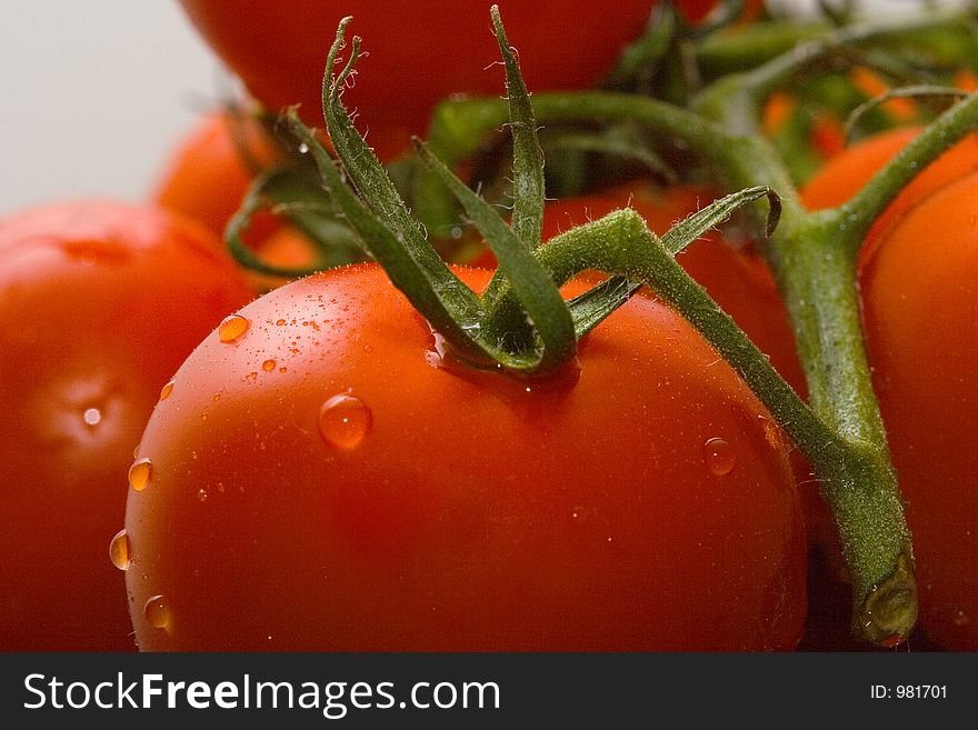 Fresh red tomatoes.