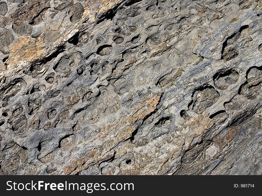 Stone texture with holes