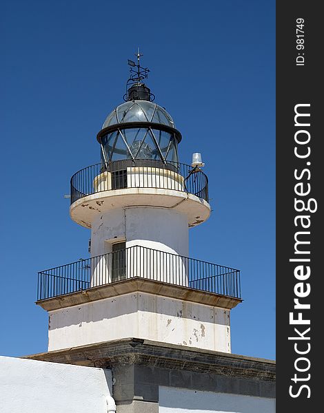 Lighthouse of Cap de Creus, the most eastern point of the Iberian Peninsula.    Catalonia, Spain. Lighthouse of Cap de Creus, the most eastern point of the Iberian Peninsula.    Catalonia, Spain