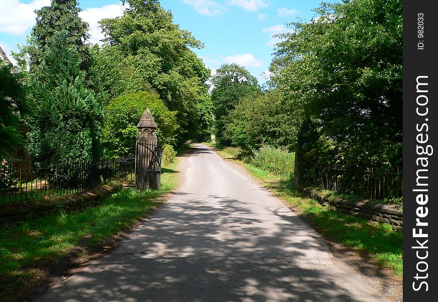 Gated road. Gated road