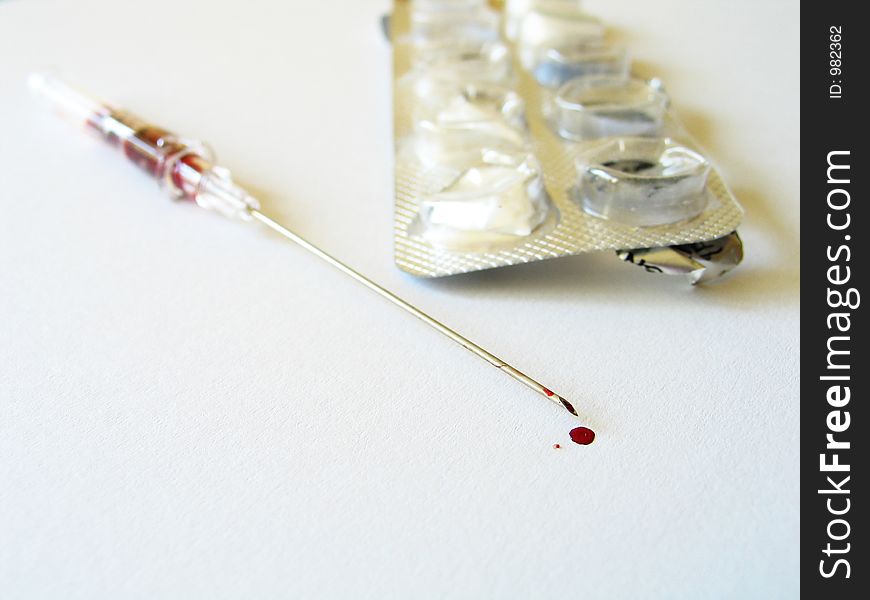 Bloody Medical Needle