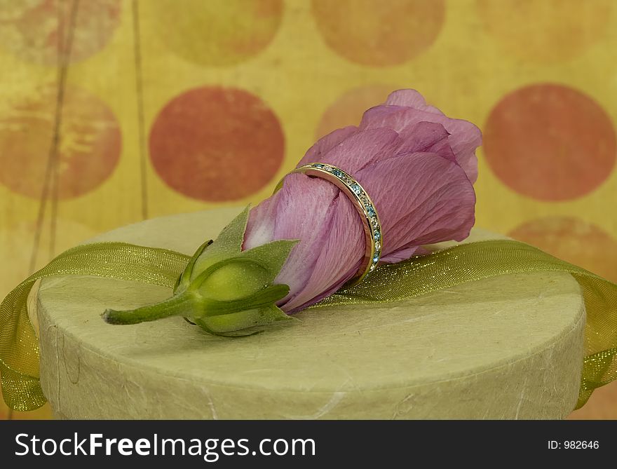 Diamond Ring on a Flower