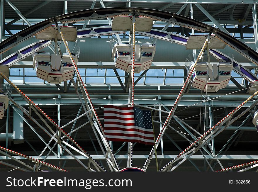 Top of indoor ferris wheel at the Mall of America. Top of indoor ferris wheel at the Mall of America