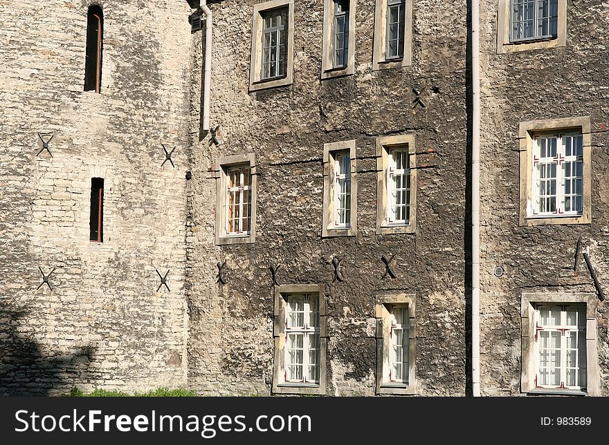 House in Tallinn city wall