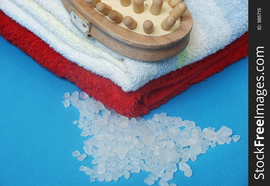 Towel and sea salt